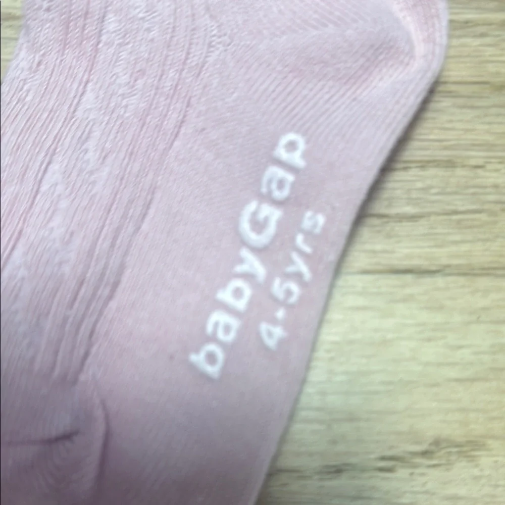 Baby Gap Tights Bear Face Bottom Pink